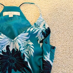 NWOT LOFT Halter Style Maxi Dress